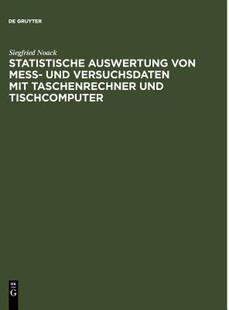 【预售】Statistische Auswertung Von Mess- Und Versuchsdaten