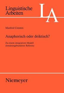 Oder Anaphorisch Deiktisch? Integrativen Einem 预售