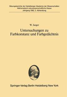 【预售】Untersuchungen Zu Farbkonstanz Und Farbgedachtnis: