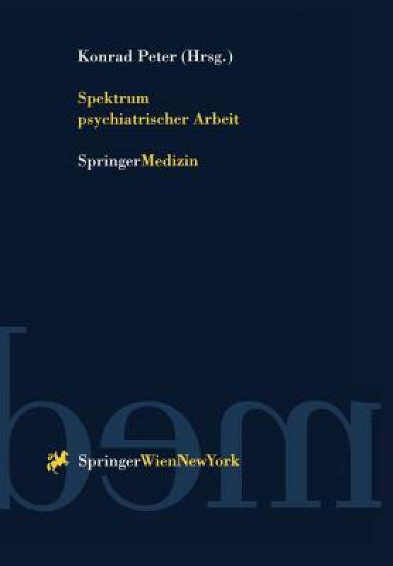 【预售】Spektrum Psychiatrischer Arbeit
