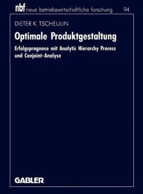 【预售】Optimale Produktgestaltung: Erfolgsprognose Mit