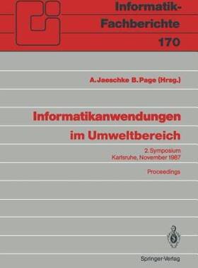 【预售】Informatikanwendungen Im Umweltbereich: 2. Symposium