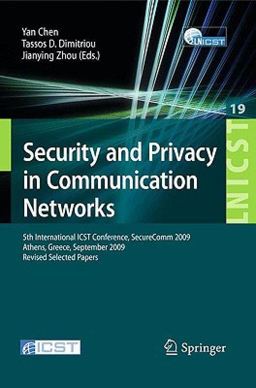 【预售】Security and Privacy in Communication Networks: 5th