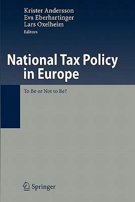 【预售】National Tax Policy in Europe: To Be or Not to Be?