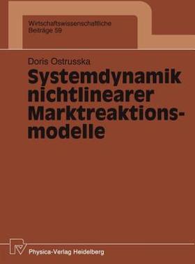 【预售】Systemdynamik Nichtlinearer Marktreaktionsmodelle
