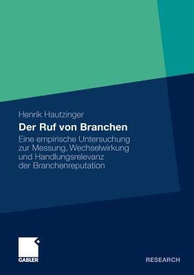 【预售】Der Ruf Von Branchen: Eine Empirische Untersuchung