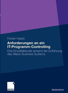 【预售】Anforderungen an Ein It-Programm-Controlling: Eine