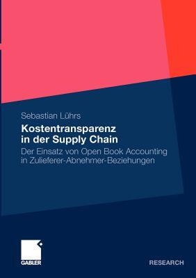 【预售】Kostentransparenz in Der Supply Chain: Der Einsatz