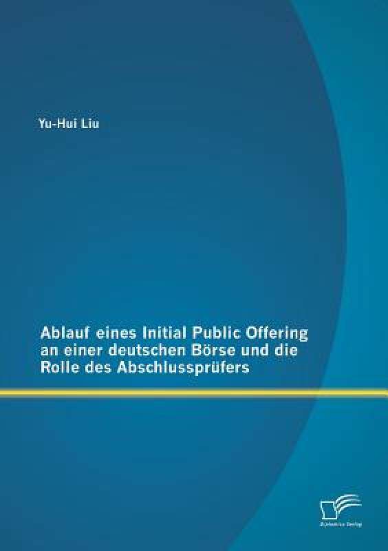 【预售】Ablauf Eines Initial Public Offering an Einer
