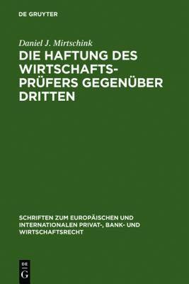 【预售】Die Haftung Des Wirtschaftsprufers Gegenuber