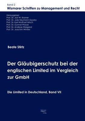 【预售】Der Glaubigerschutz Bei Der Englischen Limited Im