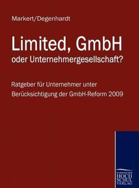 【预售】Limited, Gmbh Oder Unternehmergesellschaft?