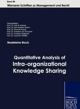 【预售】Quantitative Analysis of Intra-Organizational