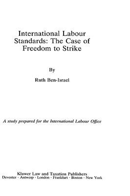 【预售】International Labour Standards: The Case of Freedom