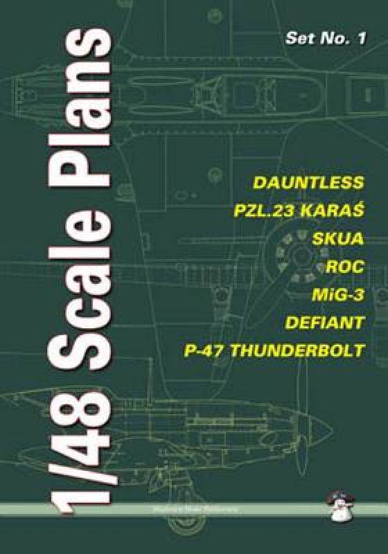 【预售】1/48 Scale Plans, Set No. 1: Dauntless, PZL.23