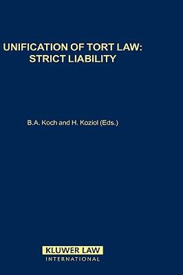 【预售】Unification of Tort Law: Strict Liability