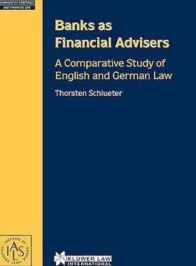 【预售】Banks as Financial Advisors, a Comparative Study of