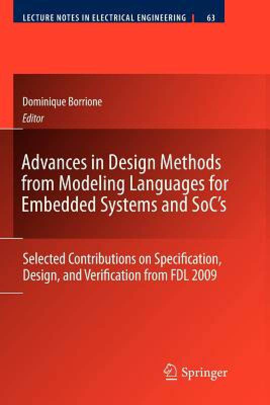 【预售】Advances in Design Methods from Modeling Languages