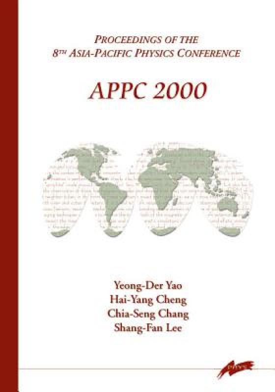 【预售】Appc 2000, Procs of the 8th Asia-Pacific Physics