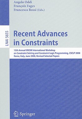 【预售】Recent Advances in Constraints: 13th Annual ERCIM