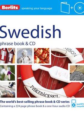 【预售】Berlitz Swedish Phrase Book and CD [With Book]