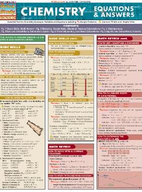 【预售】Chemistry Equations & Answers Laminate Reference