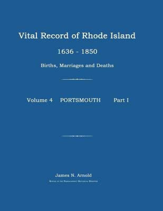 【预售】Vital Record of Rhode Island 1636-1850: Births