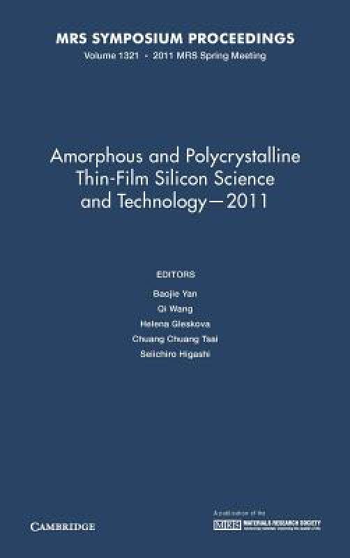 【预售】Amorphous and Polycrystalline Thin-Film Silicon