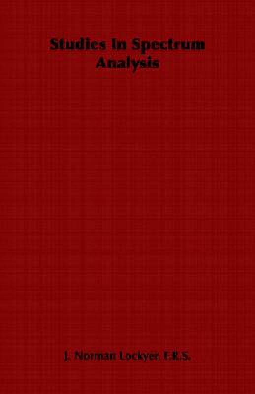 【预售】Studies in Spectrum Analysis
