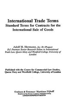 【预售】International Trade Terms