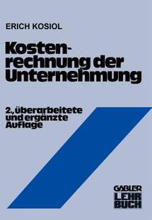 【预售】Kostenrechnung Der Unternehmung