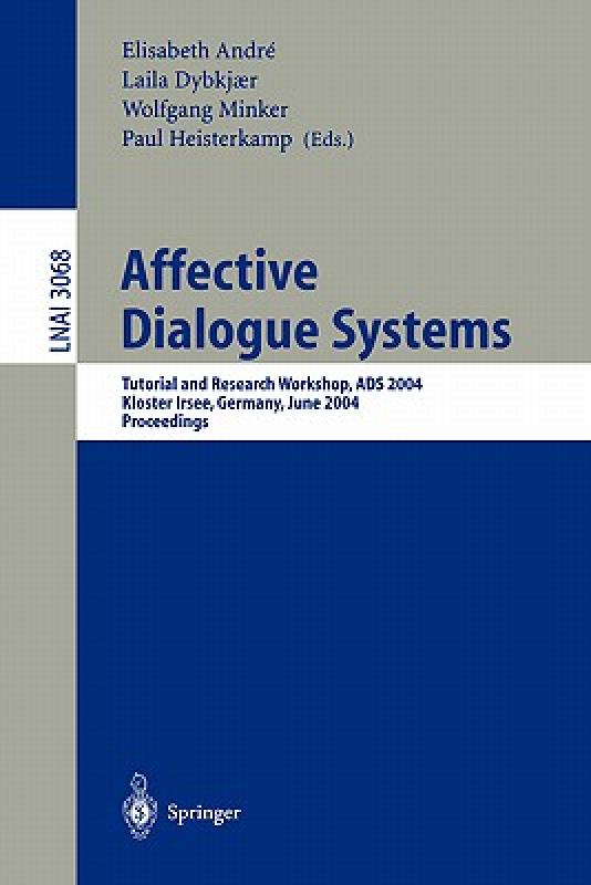 【预售】Affective Dialogue Systems: Tutorial and Research