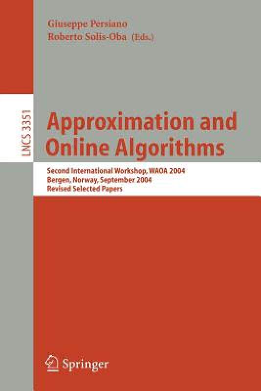 【预售】Approximation and Online Algorithms: Second