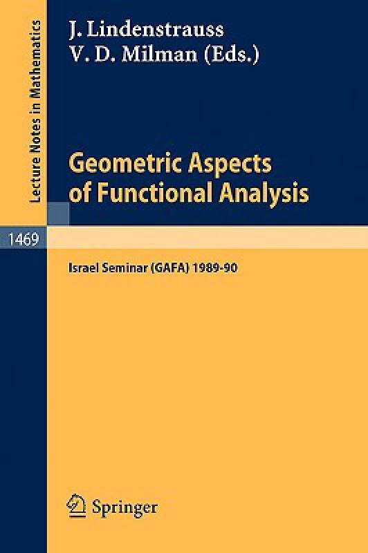 【预售】Geometric Aspects of Functional Analysis: Israel