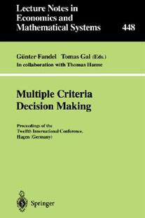 【预售】Multiple Criteria Decision Making: Proceedings of