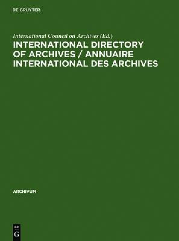 【预售】International Directory of Archives / Annuaire