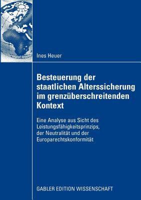 【预售】Besteuerung Der Staatlichen Alterssicherung Im