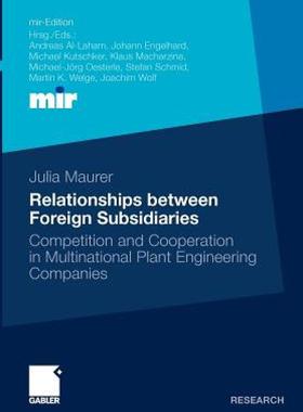 【预售】Relationships Between Foreign Subsidiaries: