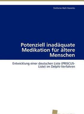 【预售】Potenziell Inad Quate Medikation Fur Ltere Menschen
