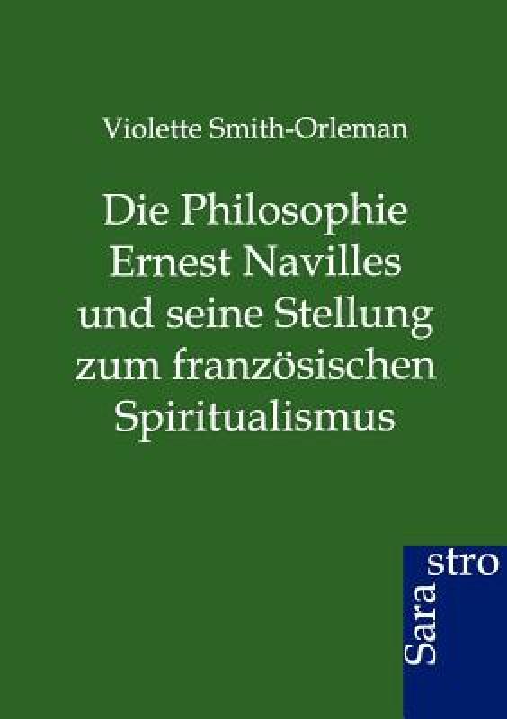 【预售】Die Philosophie Ernest Navilles Und Seine Stellung