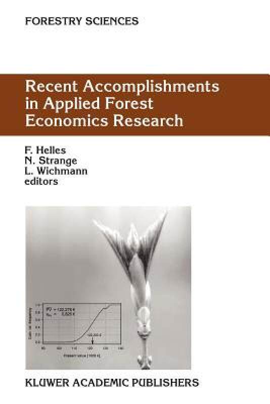 【预售】Recent Accomplishments in Applied Forest Economics