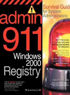 【预售】Admin911: Windows 2000 Registry