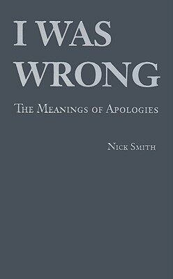 【预售】I Was Wrong: The Meanings of Apologies