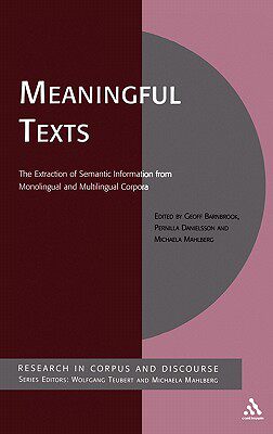 【预售】Meaningful Texts: The Extraction of Semantic