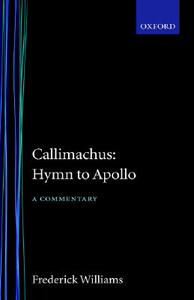 【预售】Callimachus' Hymn to Apollo: A Commentary