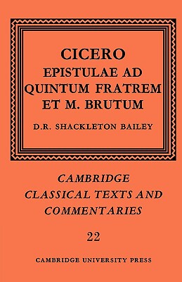 预订 【】Cicero: Epistulae Ad Quintum Fratrem Et M. Brutum