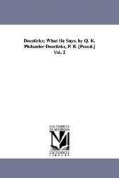 【预售】Doesticks; What He Says, by Q. K. Philander
