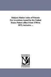 【预售】Subject-Matter Index of Patents for Inventions