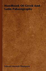 【预售】Handbook of Greek and Latin Palaeography