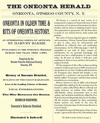 【预售】Oneonta in Olden Time & Bits of Oneonta History: An